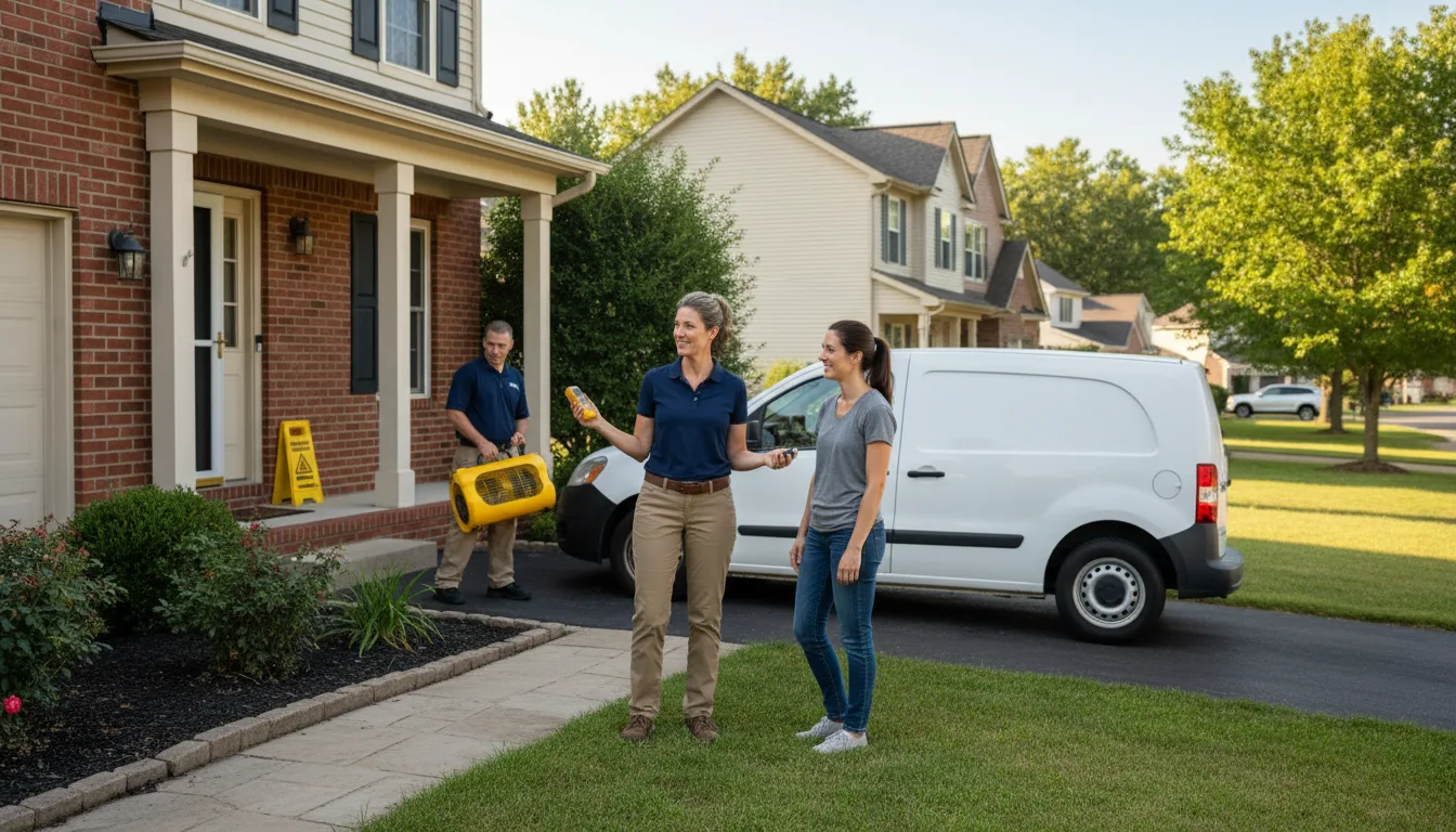 Water restoration image for Dehumidification And Cleanup Services in Mechanicsville, IA